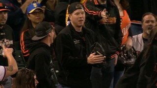 Watch The Face Of Instant Regret As San Francisco Giants Fan Catches Fair Ball