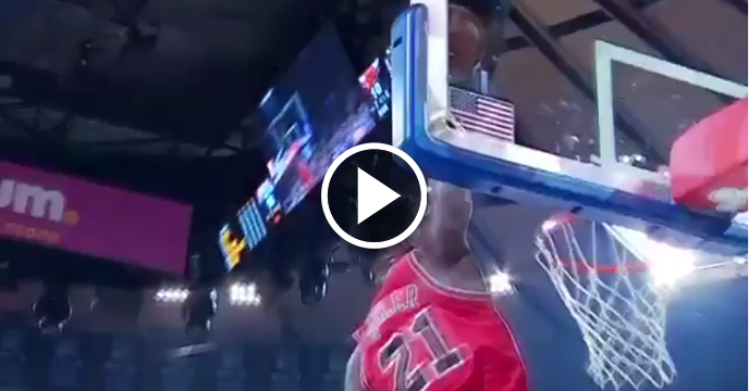 Chicago Bulls' Jimmy Butler Rises Way Above the Rim for Alley-Oop from Rajon Rondo
