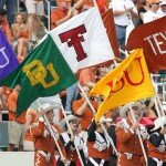 big 12 football flags - Tim Heitman-USA TODAY Sports