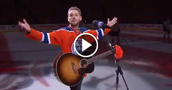 Edmonton Oilers Fans Sing 'Star-Spangled Banner' After Country Star's Microphone Malfunctions