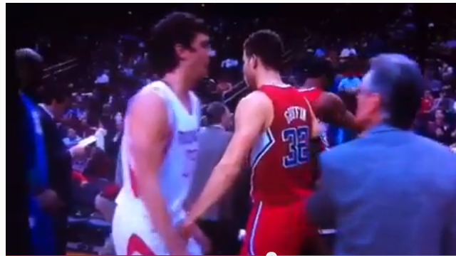 Blake Griffin Gives Chandler Parsons A Groin Shot After Game