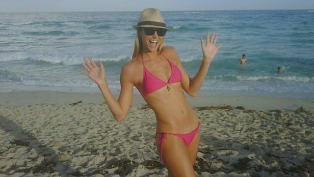 Stacy Keibler hot beach