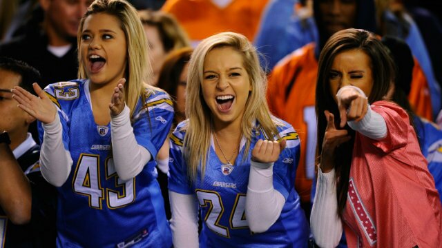 hot sports fans san diego chargers