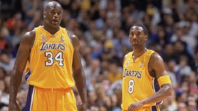Shaquille O'Neal and Kobe Bryant: Nets V Lakers