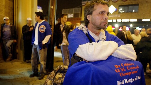 Chicago Cubs fans dejected