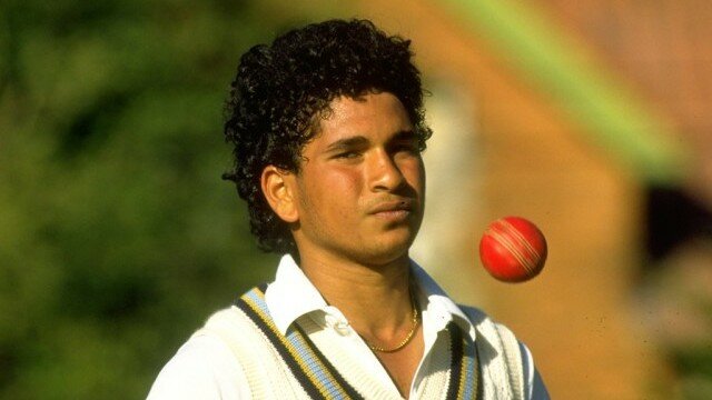 Sachin Tendulkar India Cricket Young Duece Ball