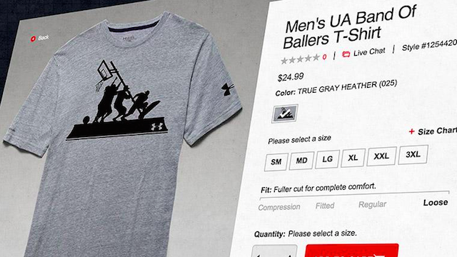Under Armour Pulls 'Band Of Ballers' T-Shirt After Angering Members Of The Military