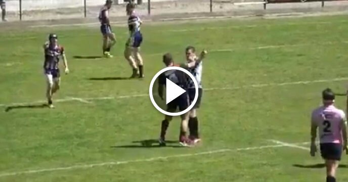 Rugby Player Decks Knocks Out Referee With One Punch For Call He Didn't Like