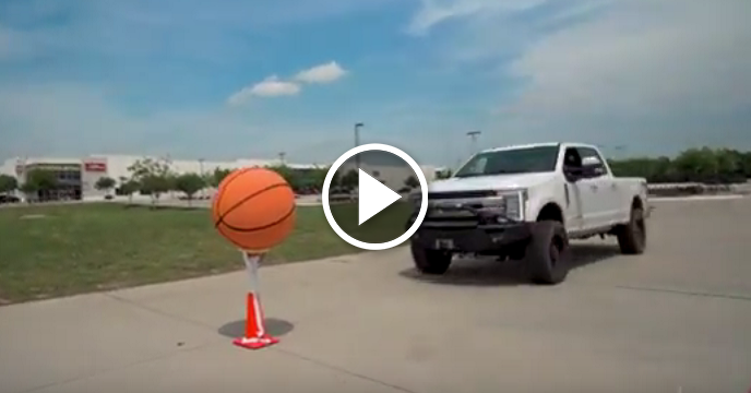 Watch 'Dude Perfect' Execute Epic Trick Shots With Giant Basketballs