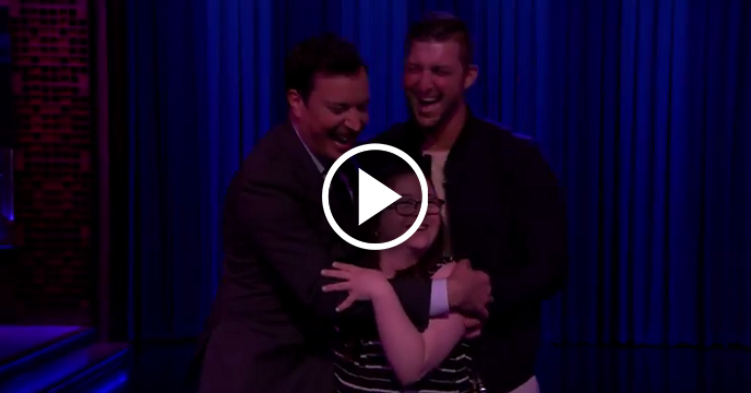 Tim Tebow Surprises Special Needs Woman Who Asked Him To Prom On 'The Tonight Show Starring Jimmy Fallon'