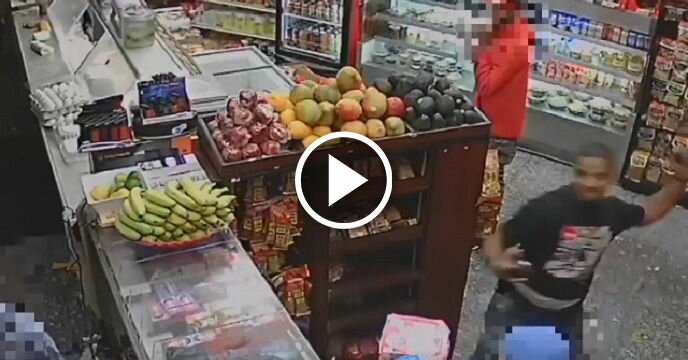 Store Clerk Gets His Jaw Broken By Two Criminals Firing Avocados at Him