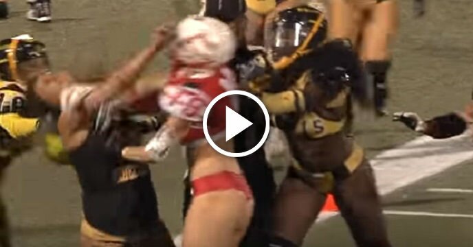 Savage Legends Football League Player Knocks Opponent Out With One Punch