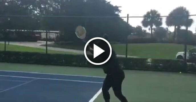 Serena Williams Was Out Working on Her Game at 27 Weeks Pregnant