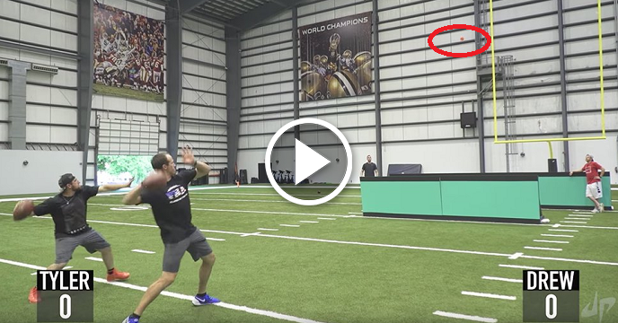 Dude Perfect Teams Up With Drew Brees For Epic Trick Shot Video