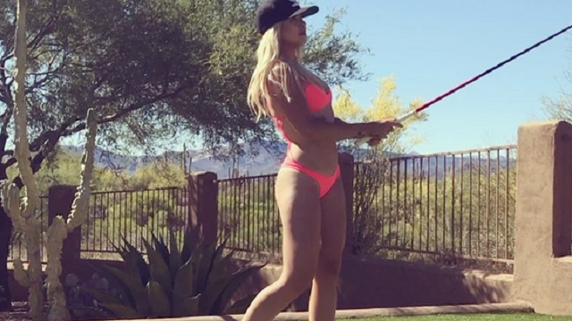 Smoking Hot Golfer McKenzie O\'Connell Tees Off In A Bikini