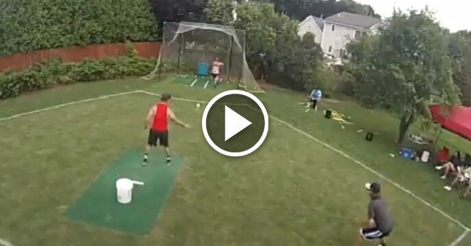 Wiffle Ball Teammates Combine For Ridiculous Play
