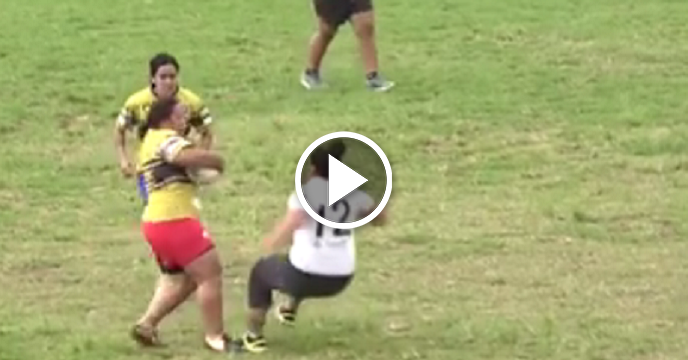Women's Rugby Player Absolutely Levels Defender With Monstrous Hit