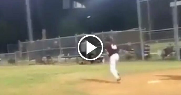 Baseball Player Launches Bat Flip Towards Pitcher's Mound