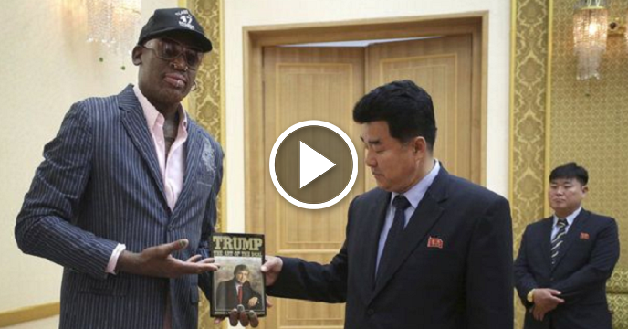 Dennis Rodman Returns Home From North Korea After Gifting President Donald Trump's Book To Leader