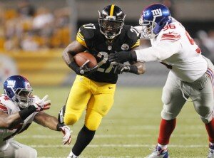 Jonathan Dwyer will step right into Le'Veon Bell's shoes