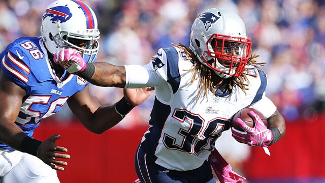 Brandon Bolden Finishes With 100 Yards, One TD