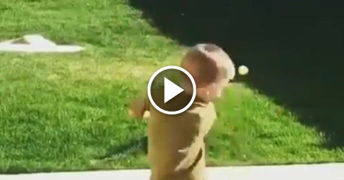 Little Kid Shows He's About That Golf Life as He Makes Ridiculous Backyard Shot