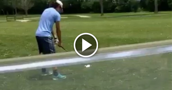 Jerk Turns Golf Into Contact Sport for Buddy After He Hits Tee Shot