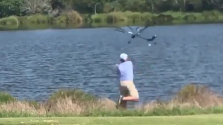 Watch: Angry Golfer Chucks Several Clubs Into Water After Rough Day On Course