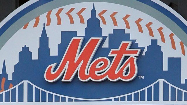 Aug 7, 2012; Flushing, NY,USA; Mr Met unveils the 2013 All Star Game logo before the game between the New York Mets and the Miami Marlins at Citi Field. Mandatory Credit: Anthony Gruppuso-US PRESSWIRE