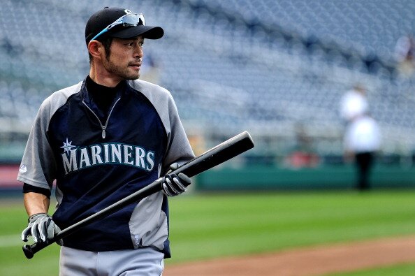 WASHINGTON, DC - JUNE 21: Ichiro Suzuki #51 of the Seattle Mariners prepares for batting practice before taking on the Washington Nationals at Nationals Park on June 21, 2011 in Washington, DC. (Photo by Patrick Smith/Getty Images)