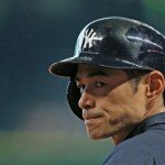 HOUSTON, TX - SEPTEMBER 27: Ichiro Suzuki #31 of the New York Yankees works out on the field before the game against the Houston Astros at Minute Maid Park on September 27, 2013 in Houston, Texas. (Photo by Scott Halleran/Getty Images)