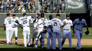 Seattle Mariners pumped up after AL West win over Los Angeles Angels