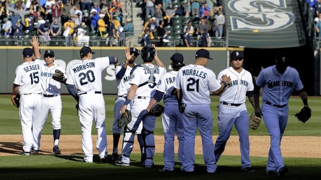 Seattle Mariners pumped up after AL West win over Los Angeles Angels