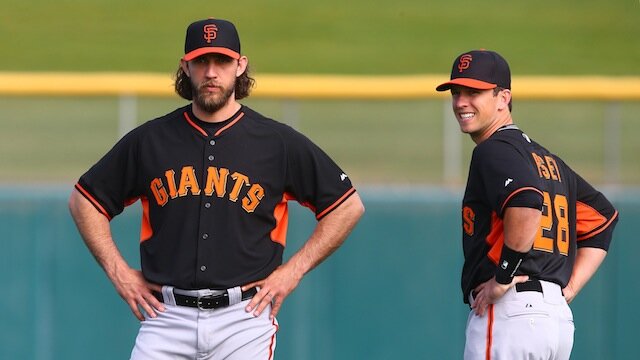 Bumgarner and Posey Spring Training