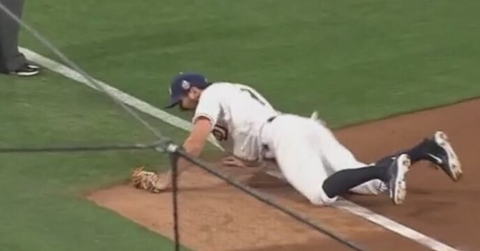 Watch Adam Rosales Make Wizard-Level Diving Stop, Throw To Nail Runner