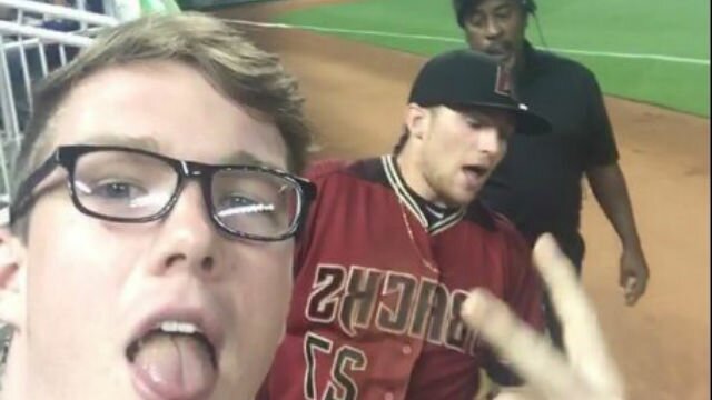 Watch Brandon Drury Go Into Stands To Make Terrific Catch And Get Into Fan\'s Selfie