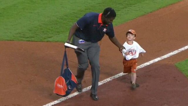 Watch Houston Astros Employee Save Kid From Running Into Path Of Warmup Pitches