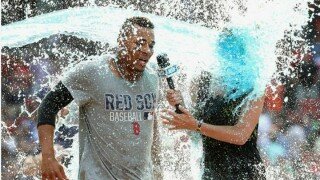 Watch Boston Red Sox Sideline Reporter Get Obliterated By Gatorade Bath
