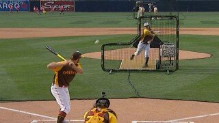 Watch Wil Myers Take Batting Practice 'Fastball' To Ribs During Home Run Derby