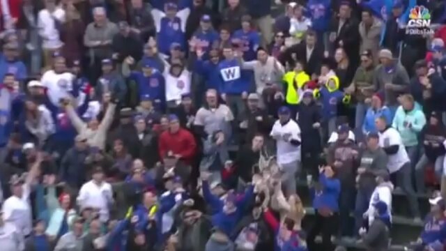 Some Poor Chicago Cubs Fan Lost Her Beer Thanks to Anthony Rizzo\'s First Homer of the Season