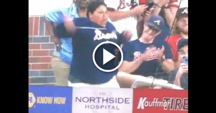 Atlanta Braves Fan Shows Off Moves You've Never Seen Before