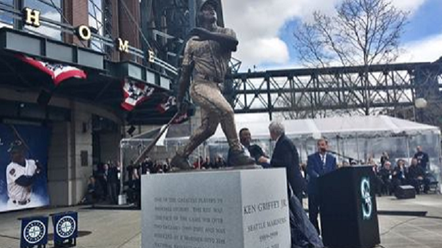 Seattle Mariners Honor Ken Griffey Jr. With Statue Outside Safeco Field