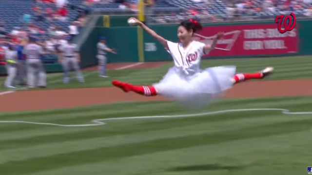 Washington Nationals Ballerina First Pitch is WTF-Worthy Moment