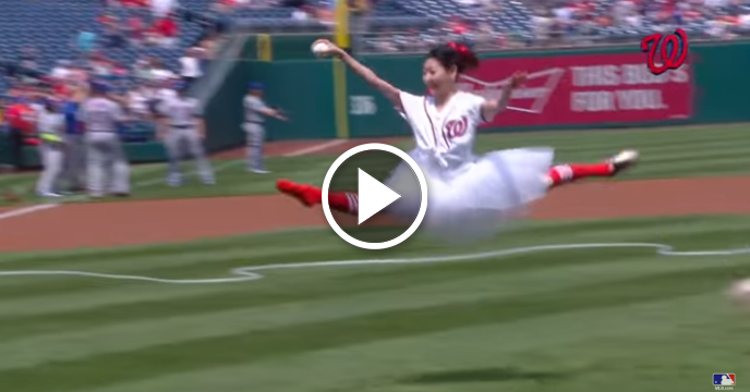 Washington Nationals Ballerina First Pitch is WTF-Worthy Moment