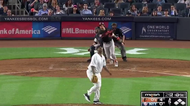 Orioles\' Manny Machado Pulverizes Longest Home Run At Yankee Stadium Of Statcast Era