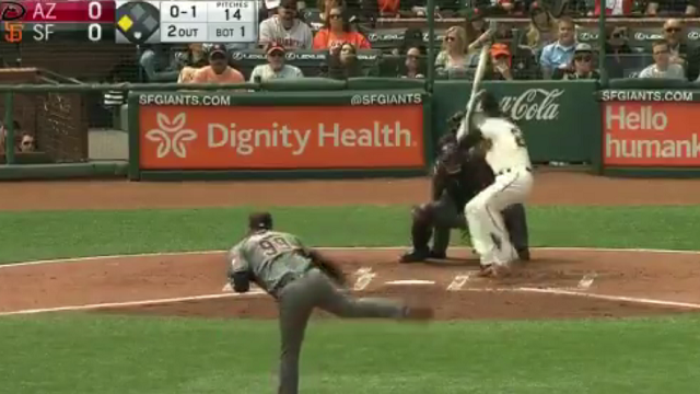 Giants\' Buster Posey Drilled In Head By 94 MPH Fastball