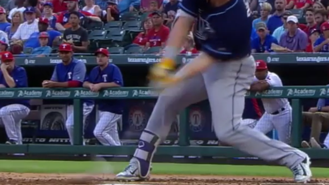 Corey Dickerson Incredibly Gets Cricket-Style Base Hit Off Pitch Bouncing Before Home Plate