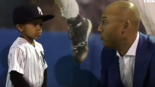Derek Jeter\'s Nephew Asks His Uncle If He Can Wear No. 2 When He Plays For the Yankees