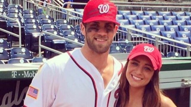 Bryce Harper\'s Wife Posts Epic Response to Husband\'s Brawl With Hunter Strickland