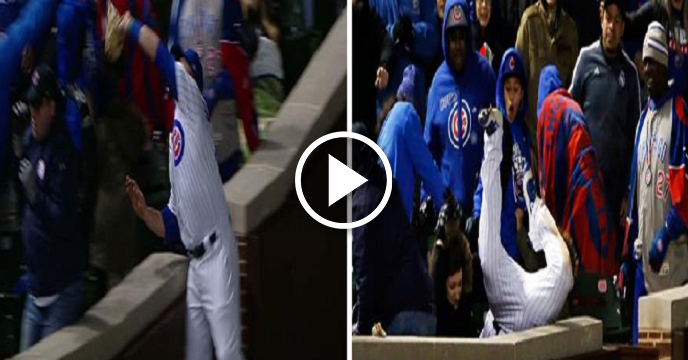 Cubs' Kyle Schwarber Dives Into Crowd To Make Absolutely Phenomenal Catch Against Yankees